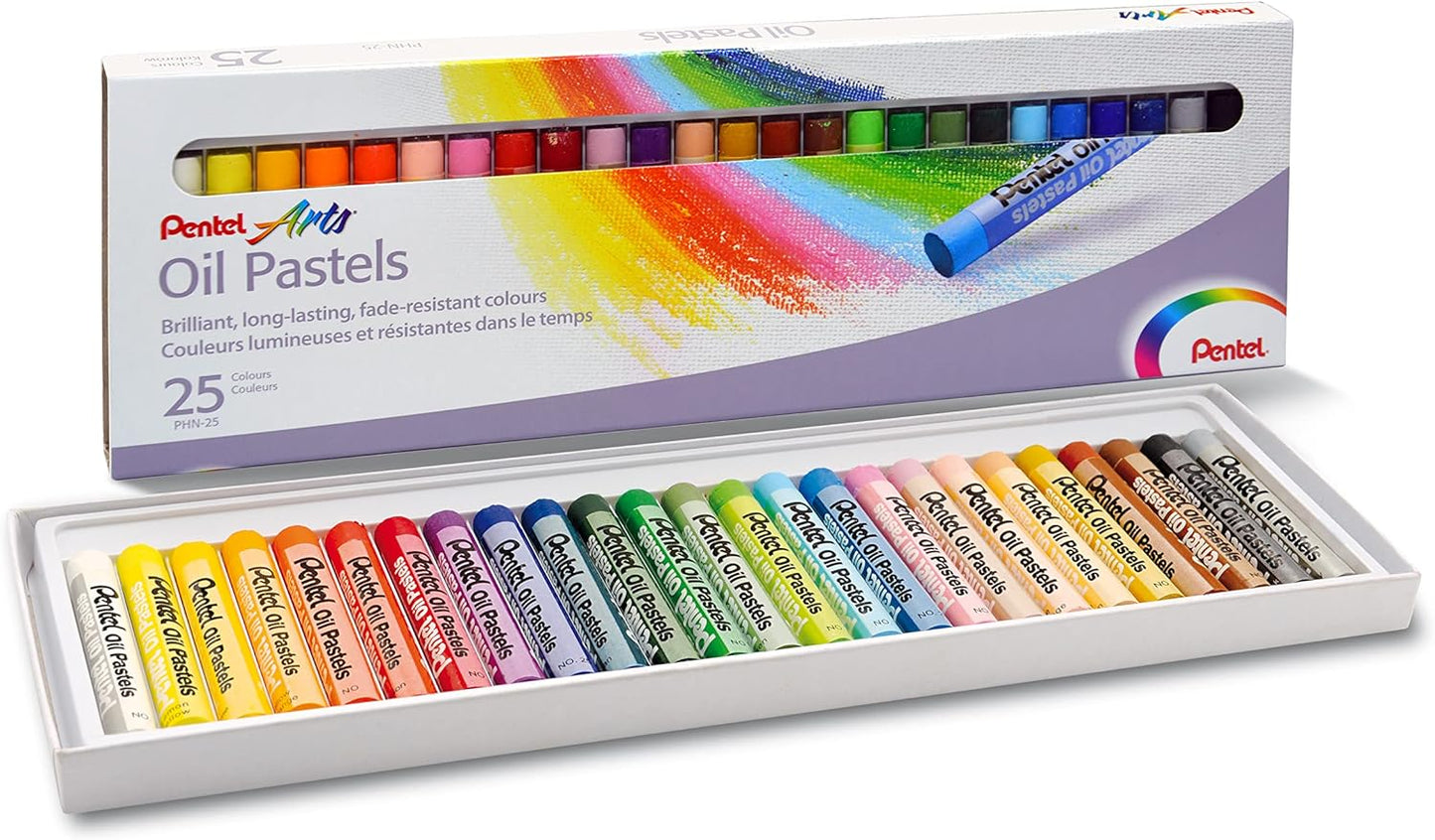 Ölpastellkreide, 25er Pack, 9 x 60 mm