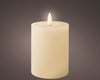 LED Wachskerze Creme 11,2 x 7 cm, batteriebetrieben