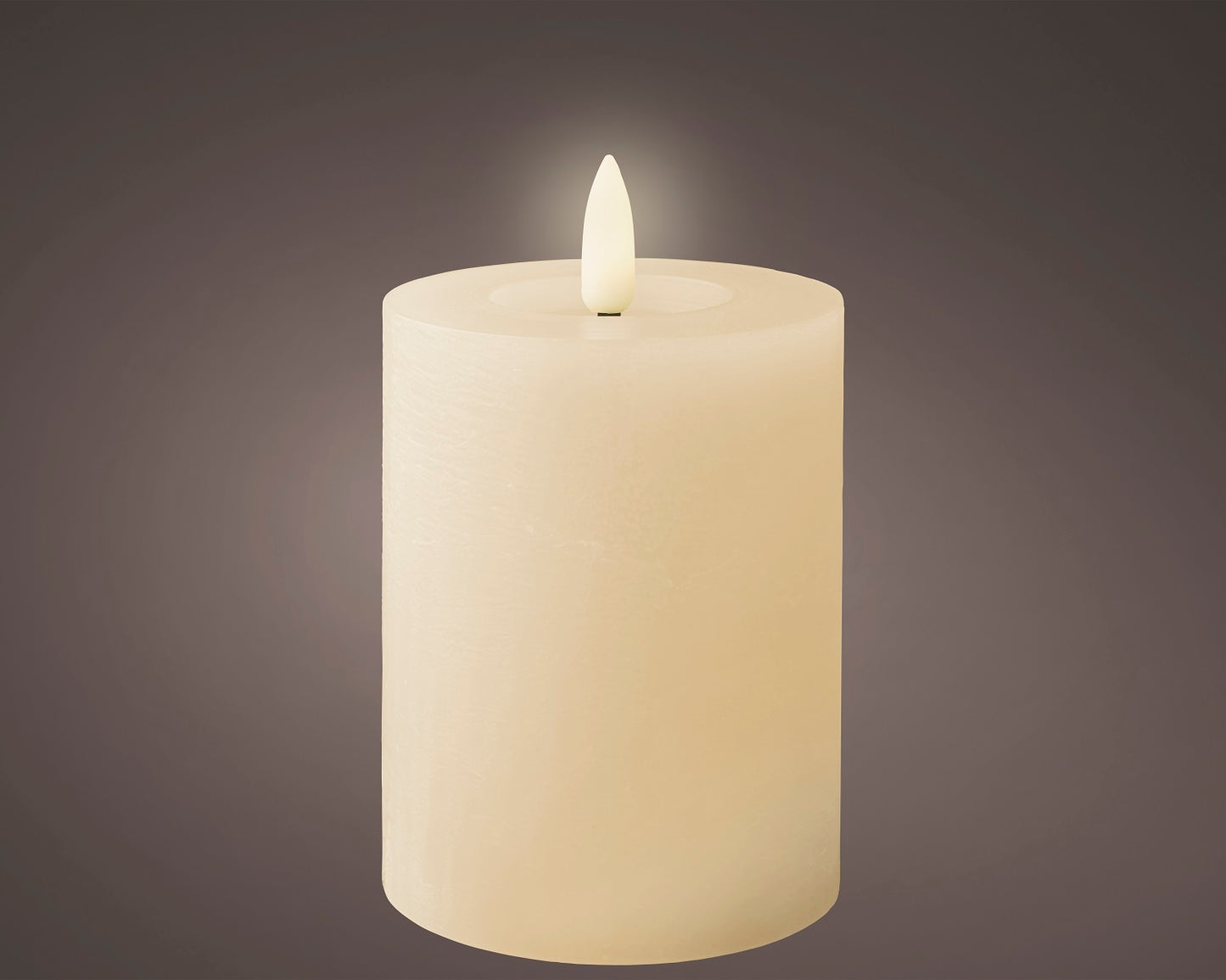 LED Wachskerze Creme 11,2 x 7 cm, batteriebetrieben