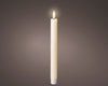 LED Spitzkerzen, 2er-Set Creme, warm weiß, 6h-Timer
