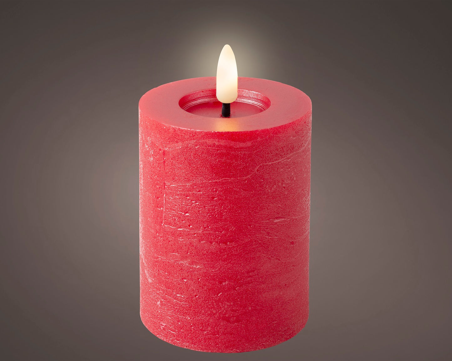 LED Wachskerze Rot 11,2 x 7 cm, batteriebetrieben