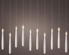 Floating Candles Weiß, 10 LED / H: 15 cm, warm weiß, batteriebetrieben