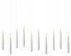 Floating Candles Weiß, 10 LED / H: 15 cm, warm weiß, batteriebetrieben