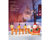 Aufblasbare Weihnachtsfigur, Weihnachtsmann + Rentierschlitten, 355 x 140 cm