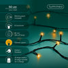 USB Lichterkette BASIC Twinkle, 50 LED 3,7 m, klassisch warm, wiederaufladbar
