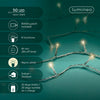 USB Lichterkette BASIC Twinkle, 50 LED, 3,7 m, warm weiß, wiederaufladbar