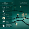 USB Lichterkette BASIC Twinkle, 100 LED 7,4 m, warm weiß, wiederaufladbar