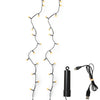 USB Lichterkette BASIC Twinkle, 100 LED 7,4 m, klassisch warm, wiederaufladbar