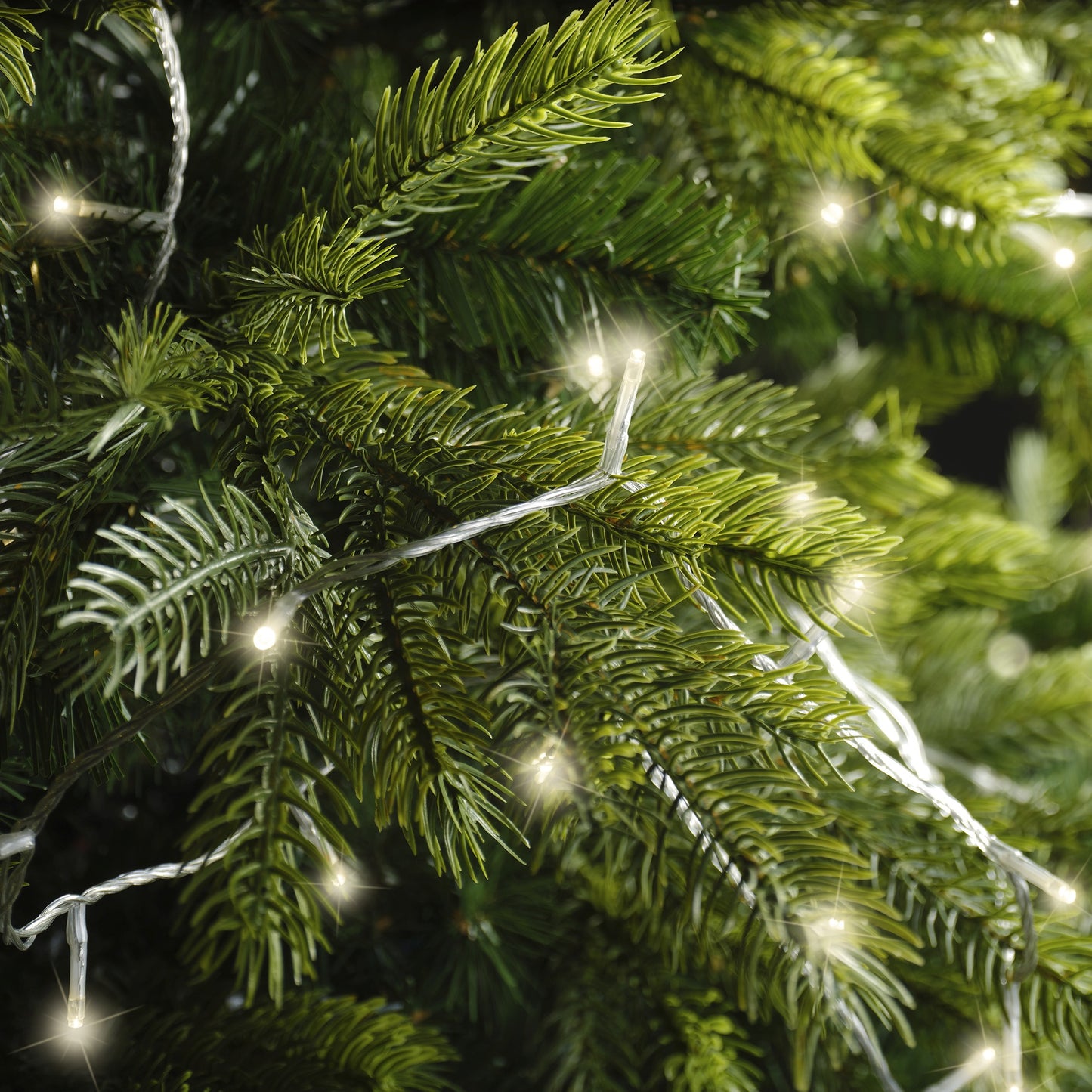 USB Lichterkette BASIC Twinkle, 200 LED 15 m, warm weiß, wiederaufladbar