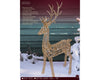 LED Rentier 5200 LED 110 x 270 cm Gold, warm weiß, mit Flash-Effekt