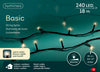B-Ware Lichterkette BASIC 240 LED 18 m warm weiß, schwarzes Kabel
