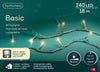 Lichterkette BASIC 240 LED 18 m warm weiß, transparentes Kabel