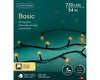 Lichterkette BASIC 720 LED 54 m Soft Gold, schwarzes Kabel