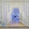 Lichtervorhang CURTAIN LIGHTS 240 LED 2x2m warm weiß, transparentes Kabel