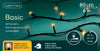 Lichterkette BASIC 80 LED 6 m klassisch warm, schwarzes Kabel