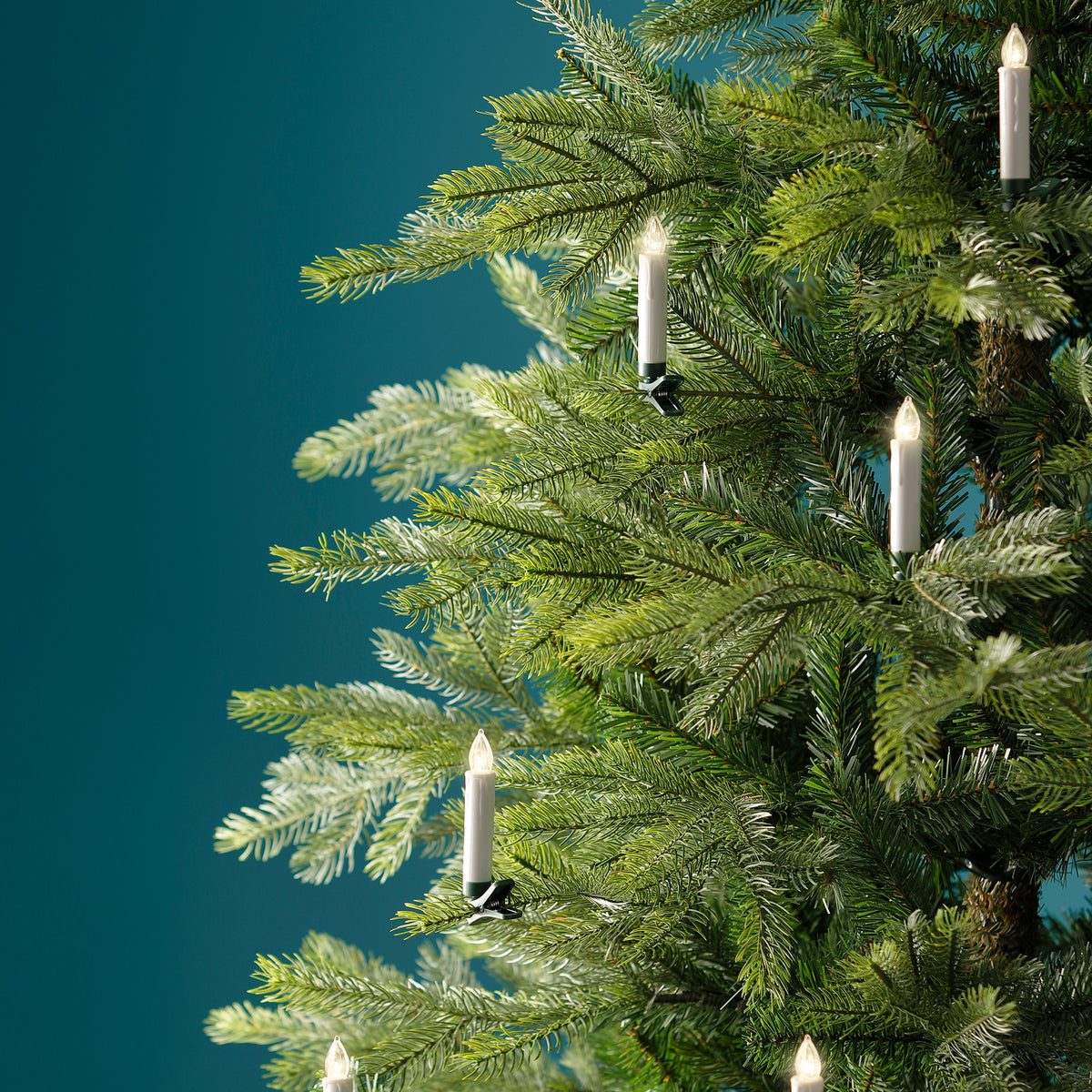 LED Baumkerzen Weiß 10 Stück, mit Fernbedienung