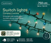 B-Ware Lichterkette SWITCH LIGHTS, Compact Twinkle 750 LED 16 m warm weiß/bunt