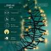 Lichterkette CLUSTER 2040 LED 19 m Soft Gold, schwarzes Kabel