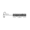 Lichterkette CLUSTER 2040 LED 19 m Soft Gold, schwarzes Kabel
