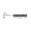 Lichterkette CLUSTER 448 LED 4,2 m klassisch warm, schwarzes Kabel