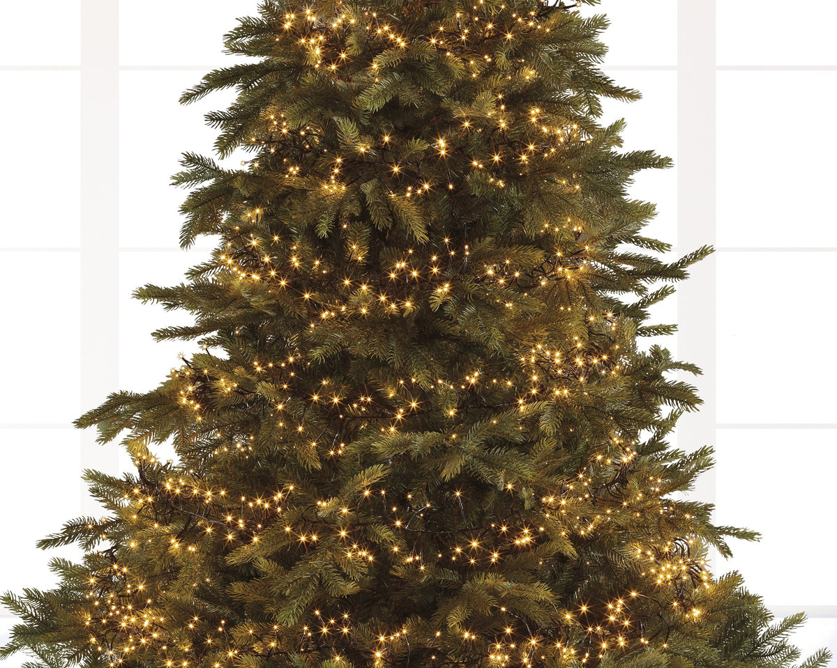 B-Ware Lichterkette CLUSTER 768 LED 7 m klassisch warm, schwarzes Kabel