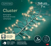 B-Ware Lichterkette CLUSTER 768 LED 7 m warm weiß, transparentes Kabel