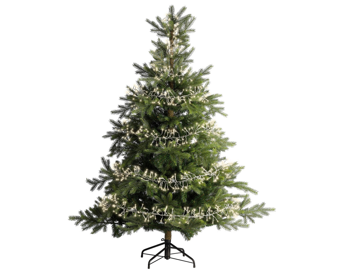 B-Ware Lichterkette CLUSTER 1128 LED 10,5 m warm weiß, transparentes Kabel