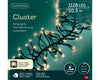 Lichterkette CLUSTER 1128 LED 10,5 m warm weiß, schwarzes Kabel