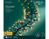 Lichterkette CLUSTER 3000 LED 28 m klassisch warm, schwarzes Kabel