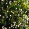 Lichterkette Cluster 768 LED 7 m warm weiß, schwarzes Kabel