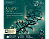B-Ware Lichterkette CLUSTER TWINKLE 1128 LED 10,5 m warm weiß, schwarzes Kabel