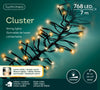 B-Ware Lichterkette CLUSTER 768 LED 7 m, 2-farbig: warm weiß + klassisch warm
