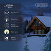B-Ware Lichtervorhang ICICLE TWINKLE 490 LED 20 m warm weiß, weißes Kabel