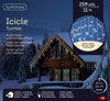 Lichtervorhang ICICLE TWINKLE 259 LED 11 m warm weiß, weißes Kabel