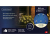Buchsbaumbeleuchtung 80 LED D: 50 cm, warm weiß, grünes Kabel