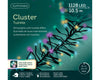 Lichterkette CLUSTER TWINKLE 1128 LED 10,5 m BUNT, schwarzes Kabel