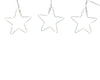 Stern-Lichterkette 150 LED 2,8 m warm weiß, transparentes Kabel
