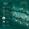 Lichterkette COMPACT 1000 LED 22,5 m warm weiß, grünes Kabel