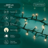 Lichterkette COMPACT 2000 LED 45 m warm weiß, grünes Kabel