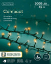 B-Ware Lichterkette Compact 2000 LED 45 m, 2-farbig: warm weiß/klassisch warm
