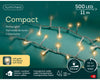 Lichterkette COMPACT 500 LED 11 m Soft Gold, transparentes Kabel