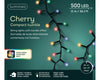 Lichterkette CHERRY Compact Twinkle 500 LED 11 m Bunt, schwarzes Kabel