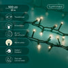 Lichterkette Soft Glow COMPACT TWINKLE 500 LED 11 m warm weiß, grünes Kabel
