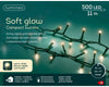 B-Ware Lichterkette Soft Glow COMPACT TWINKLE 500 LED 11 m warm weiß, grünes Kabel