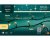 Lichterkette BASIC 120 LED 12 m, Soft Gold, grünes Kabel