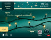 Lichterkette BASIC 240 LED 24 m, Soft Gold, grünes Kabel