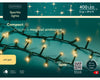 Lichterkette COMPACT SPARKLE 600 LED 18 m, Soft Gold, grünes Kabel