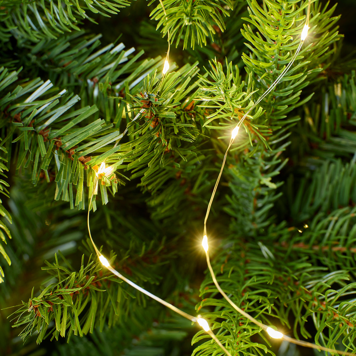 B-Ware Lichterkette TREE LIGHTS 672 LED 2,1 m warm weiß, Silberdraht