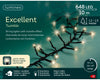Lichterkette EXCELLENT TWINKLE 648 LED 10 m warm weiß, schwarzes Kabel