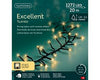 Lichterkette EXCELLENT TWINKLE 1272 LED 20 m Soft Gold schwarzes Kabel